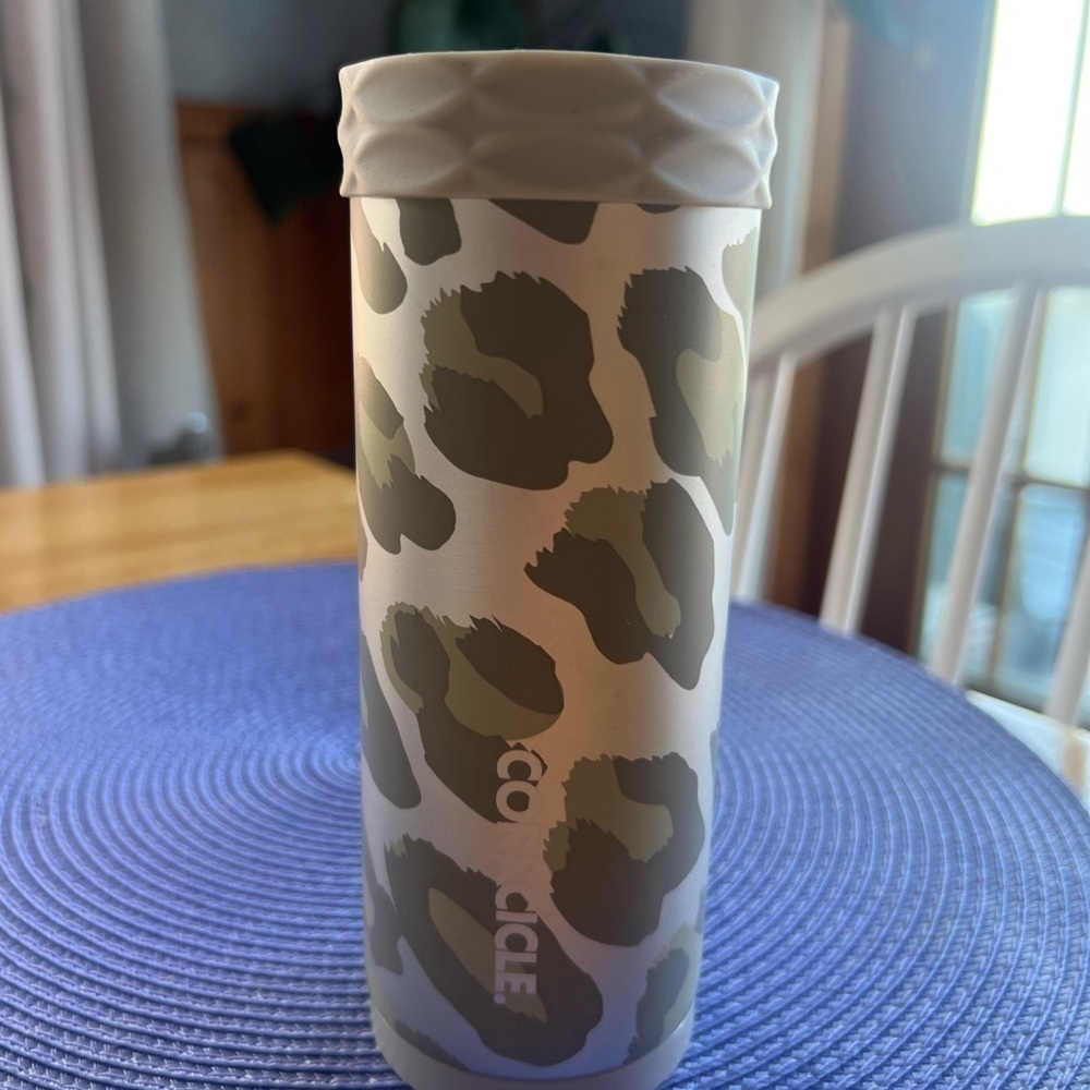 Corkcicle Camo Print Tumbler - Cream and Green